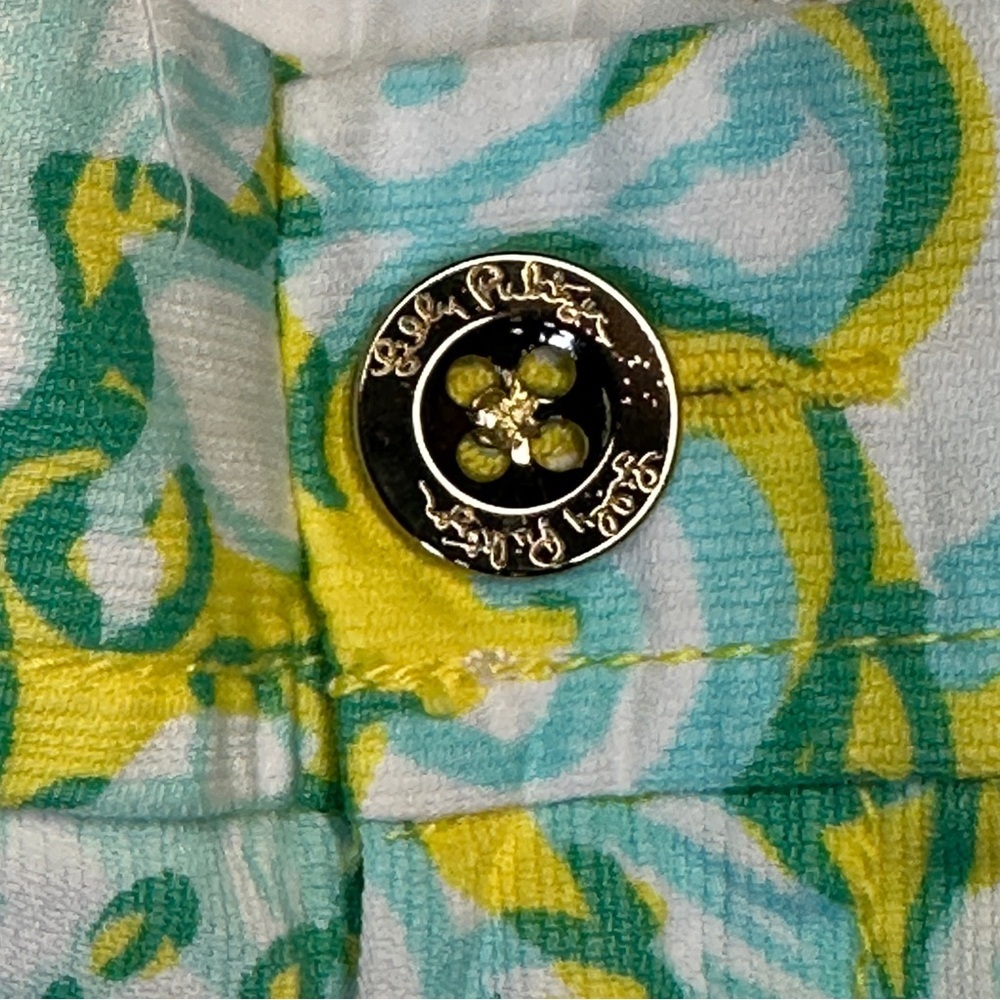 Lilly Pulitzer Callahan Shorts Dandelion Yellow Beach Gypsies | Size 0 NWT - Picture 7 of 13